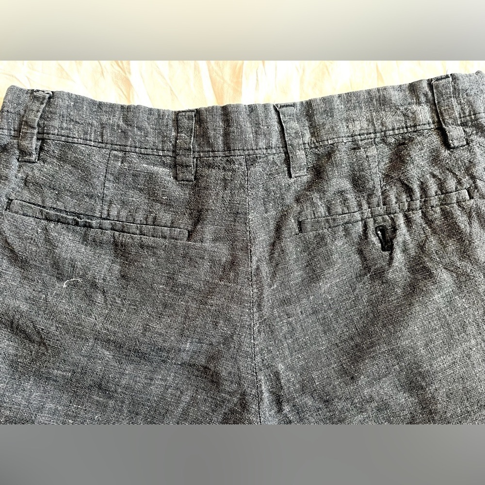 Banana Republic Men’s Unisex Gray Blue Linen Blend Shorts w Pockets Size 29 - Picture 12 of 12